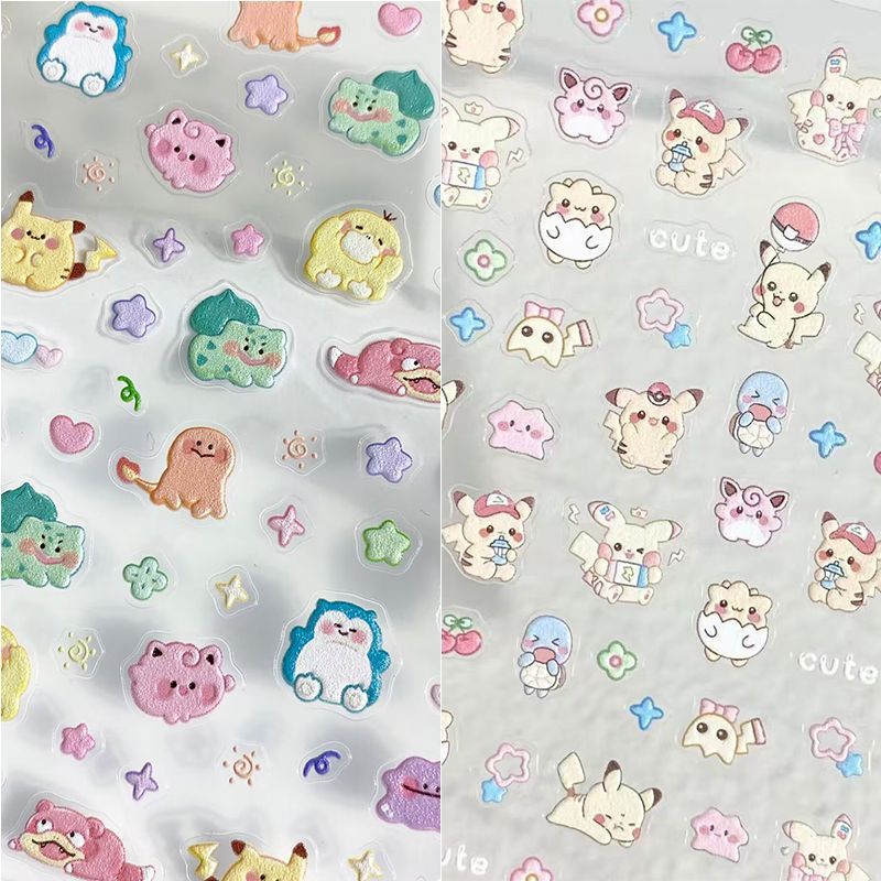 Phone Accessories In China - Autocollants pour ongles Pokémon, autocollants en