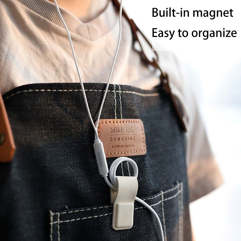 Cable Organizer Magnetic - Nouveau Clip Magnétique en Cuir pour