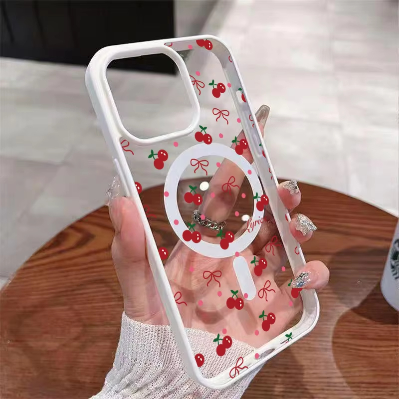 Phone Accessories Magnetic - Coque de téléphone magnétique transparente rigide