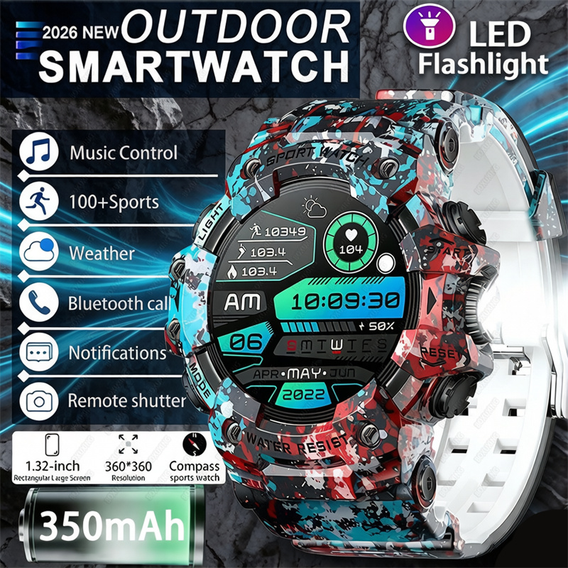 Phone Zone Accessories - Montre connectée 2026, sport, extérieur, étanche,