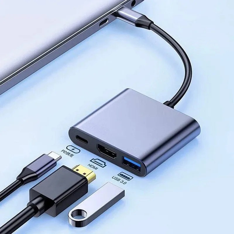 Hdmi Phone Adapter - Station d'accueil USB C HUB 3