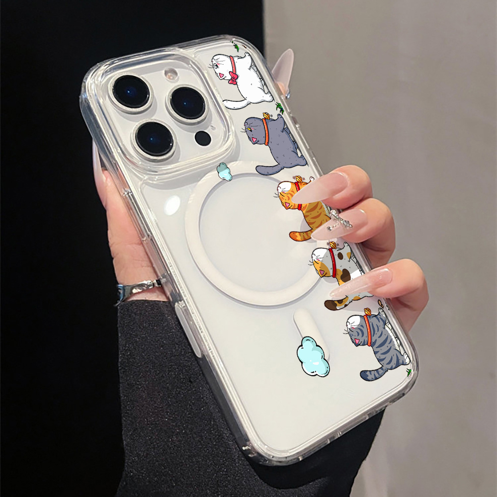 Magnetic Phone Case - Coque de téléphone transparente en acrylique