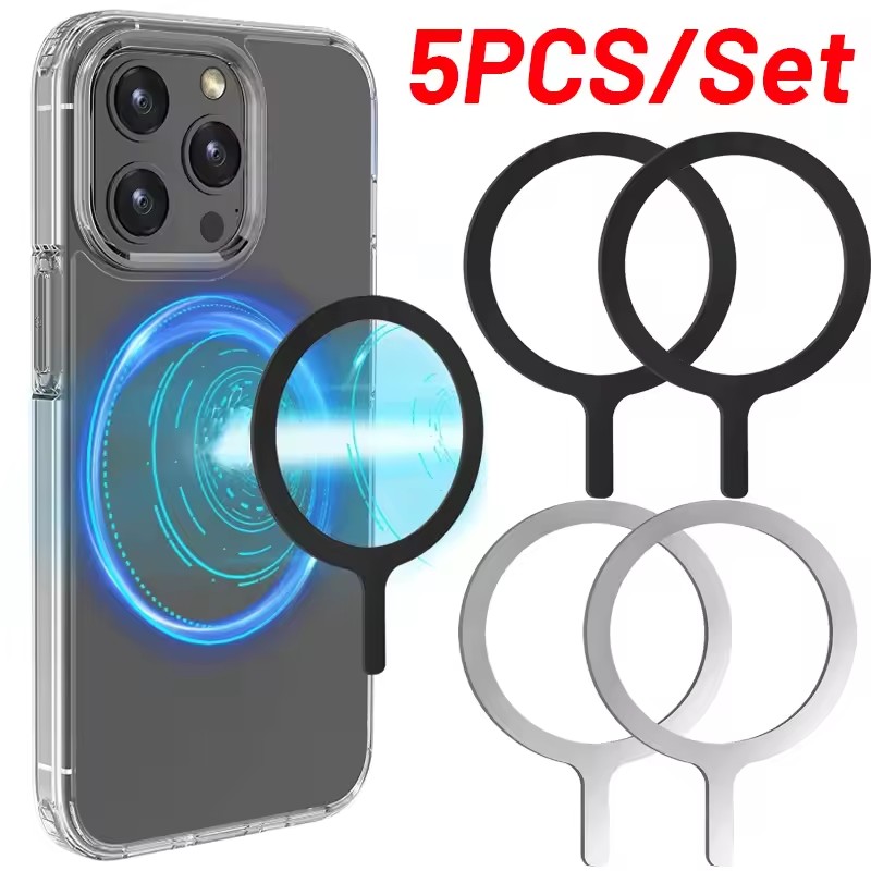 Phone Accessory - 5-1 autocollants adhésifs pour chargeur sans