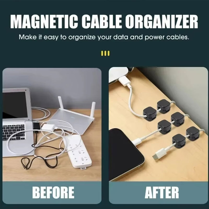 Clip de câble magnétique, supp - Cable Organizer Magnetic avis et prix