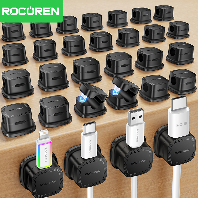 ROCOREN 30 Pièces Clips Magnét - Cable Organizer Magnetic avis et prix