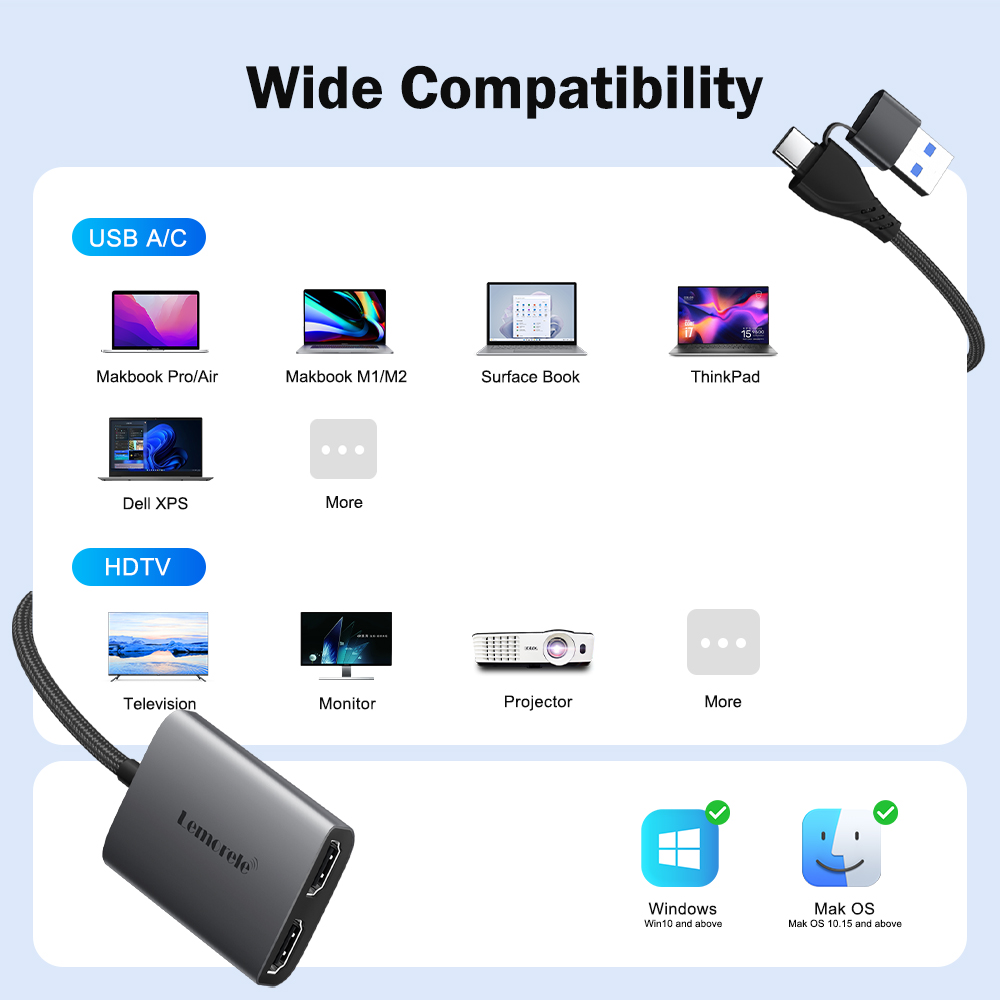 Lemorele – adaptateur double H - Hdmi Phone Adapter avis et prix