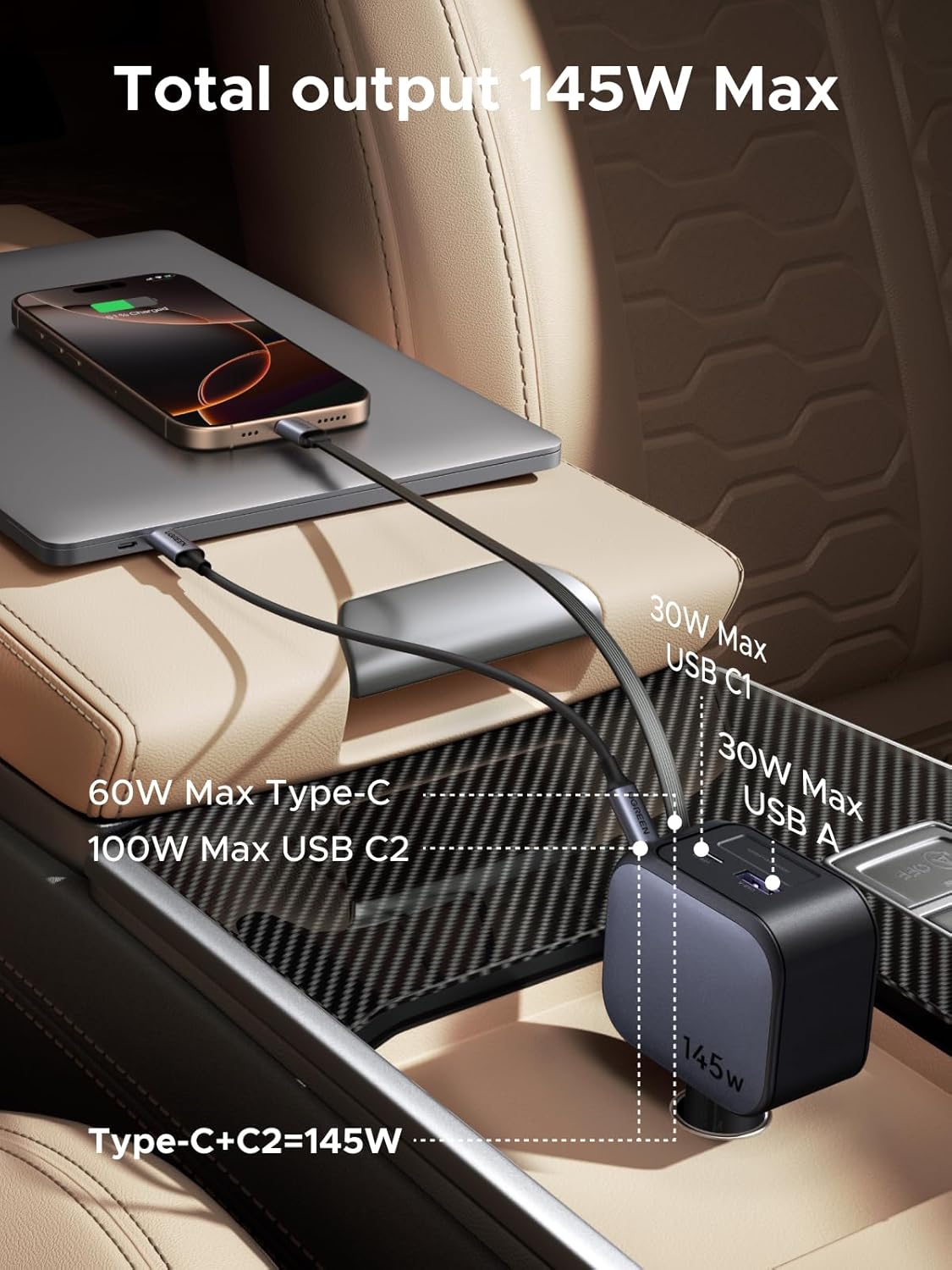 Chargeur de voiture rétractabl - Fast Charging Cable avis et prix