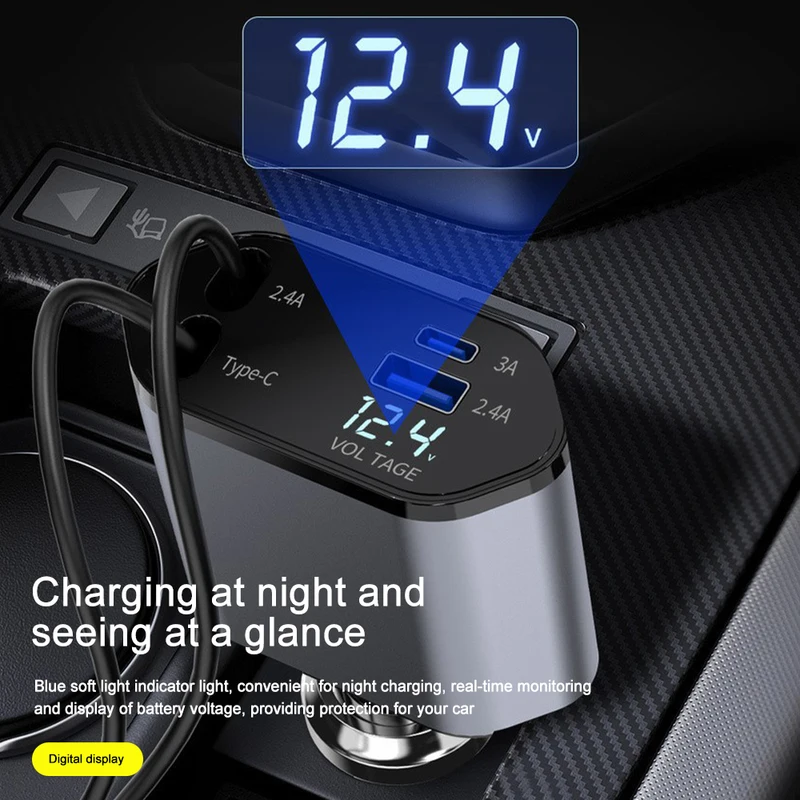 Chargeur de voiture rétractabl - Fast Charging Cable avis et prix