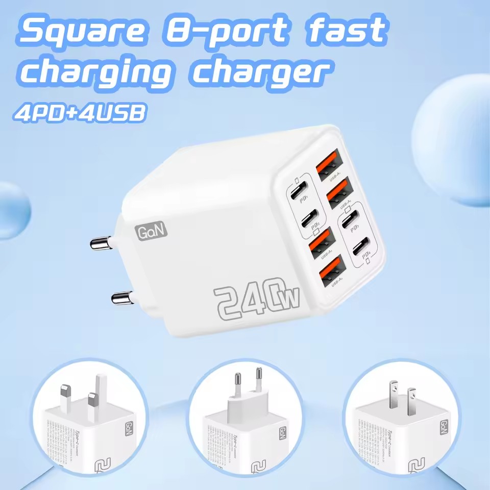 Chargeur USB C GaN 240W 8 en 1 - Phone Accessories Supplier avis et prix