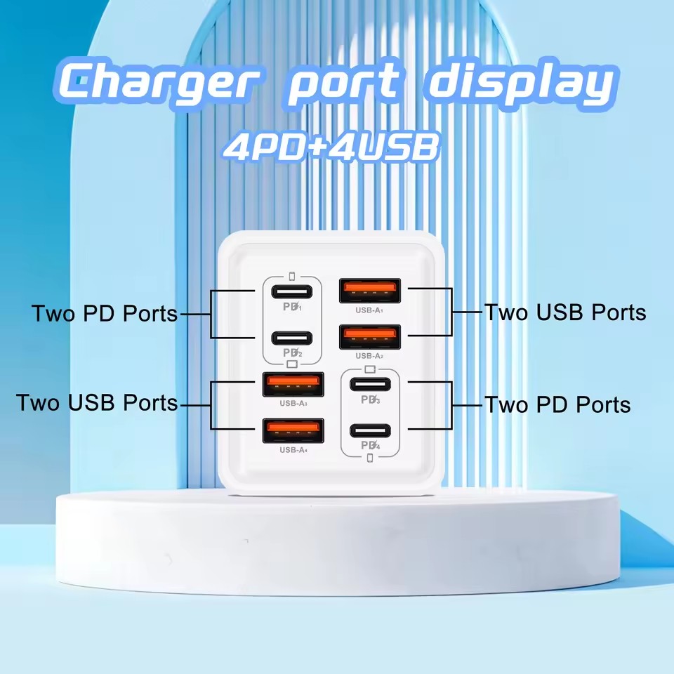 Chargeur USB C GaN 240W 8 en 1 - Phone Accessories Supplier avis et prix