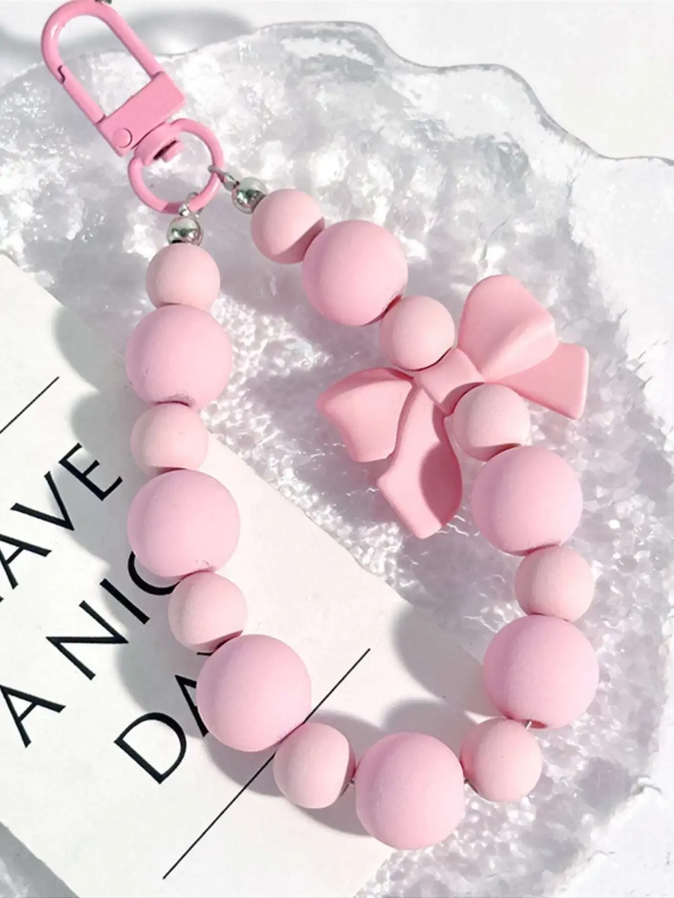 1 pièce Porte-clés rose avec n - Phone Accessories For Teens avis et prix
