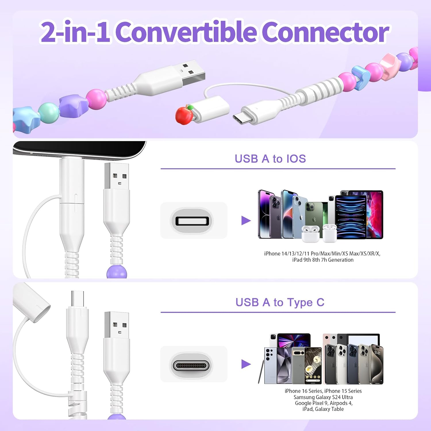 Cordon de chargement de perles - Fast Charging Cable avis et prix