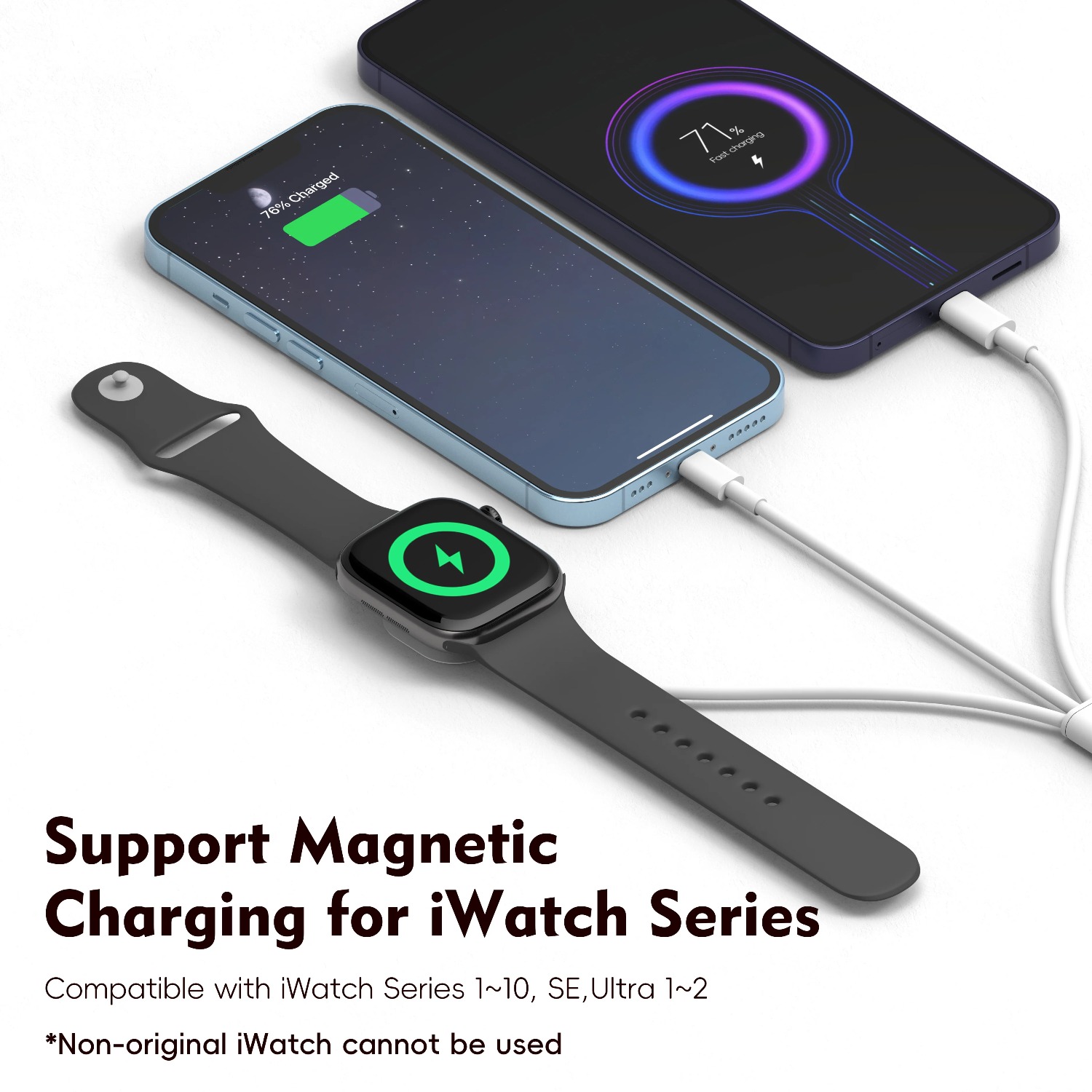 Chargeur magnétique 3 en 1 pou - Fast Charging Cable avis et prix