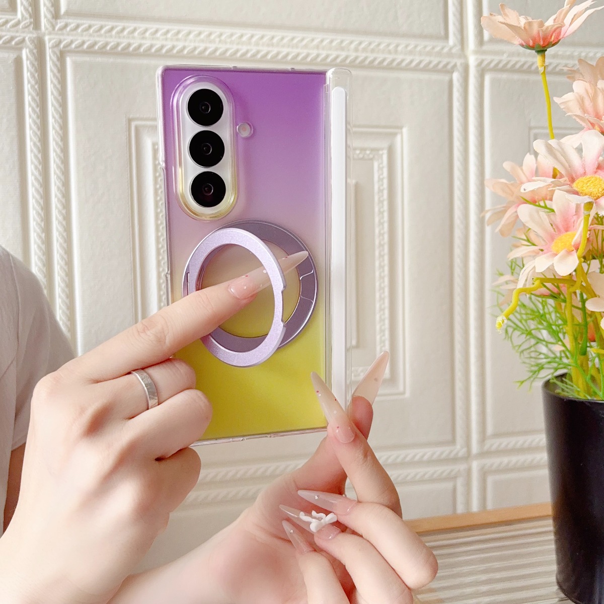 Étui de téléphone magnétique t - Phone Kickstand Ring avis et prix