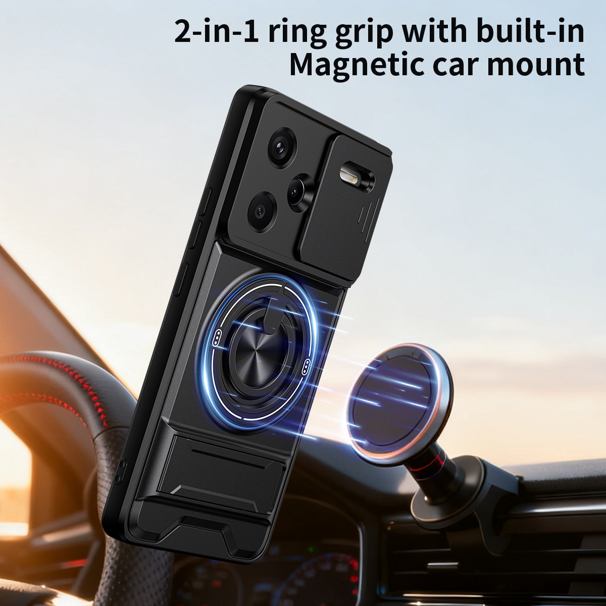 Coque de téléphone avec object - Phone Kickstand Ring avis et prix