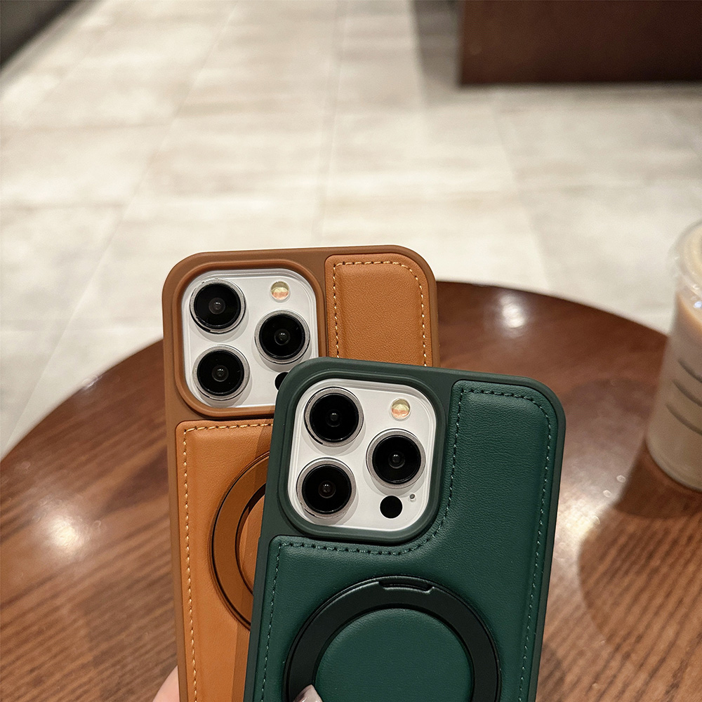 Étui magnétique en cuir PU pou - Phone Kickstand Ring avis et prix